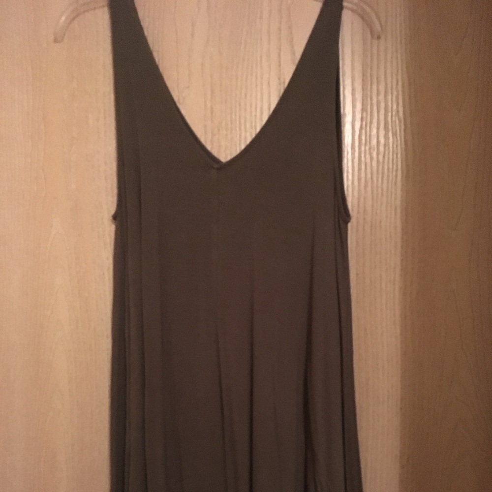 Olive green dress